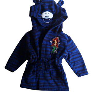 Disney Baby Tigger Fleece Hooded Bathrobe Toddler 18 Months